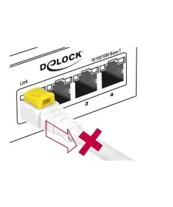 כבל רשת מאובטח RJ45 Cat.6A ז/ז DELOCK | 85331