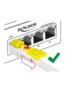 כבל רשת מאובטח RJ45 Cat.6A ז/ז DELOCK | 85333