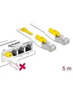 כבל רשת מאובטח RJ45 Cat.6A ז/ז DELOCK | 85335