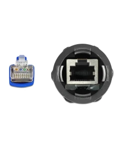 כבל רשת מאריך מסוכך Cat.6 מוגן נגד כיפוף אטום נגד מים IP68 ז/נ DELOCK | 66809