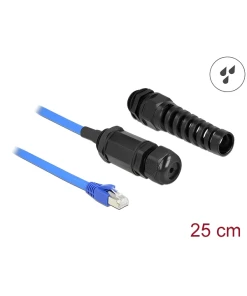 כבל רשת מאריך מסוכך Cat.6 מוגן נגד כיפוף אטום נגד מים IP68 ז/נ DELOCK | 66809