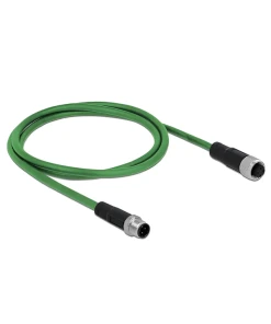 כבל רשת מאריך תעשייתי M12 4 pin D-coded PROFINET PUR (TPU) ז/נ DELOCK | 85433