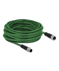 כבל רשת מאריך תעשייתי M12 4 pin D-coded PROFINET PUR (TPU) ז/נ DELOCK | 87841