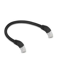 כבל רשת מסוכך Cat.6A זווית 45° DOWN בשני הצדדים DELOCK | 80276