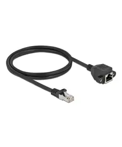 כבל רשת מסוכך Cat.6A להתקנה בפאנל עם מרחק בין הברגים 28 מ