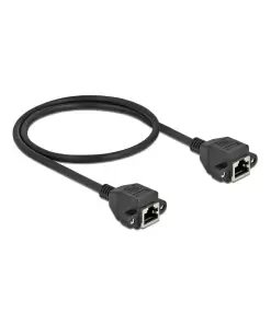 כבל רשת מסוכך Cat.6A להתקנה בפאנל עם מרחק בין הברגים 28 מ"מ נ/נ DELOCK | 87008