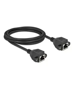 כבל רשת מסוכך Cat.6A להתקנה בפאנל עם מרחק בין הברגים 28 מ