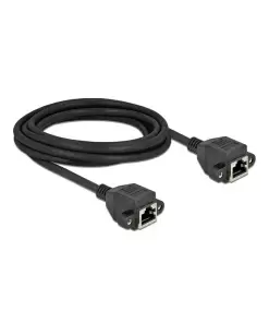 כבל רשת מסוכך Cat.6A להתקנה בפאנל עם מרחק בין הברגים 28 מ"מ נ/נ DELOCK | 87011