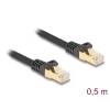 כבל רשת מסוכך RJ45 Cat.6A S/FTP עם ציפוי בד להגנה ז/ז DELOCK | 80316