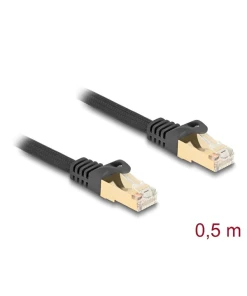 כבל רשת מסוכך RJ45 Cat.6A S/FTP עם ציפוי בד להגנה ז/ז DELOCK | 80316