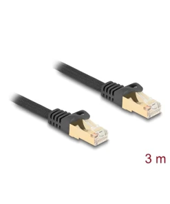 כבל רשת מסוכך RJ45 Cat.6A S/FTP עם ציפוי בד להגנה ז/ז DELOCK | 80319