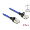 כבל רשת מסוכך RJ45 Cat.6A U/FTP Slim עם ציפוי בד Nylon להגנה ז/ז DELOCK | 80375