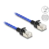 כבל רשת מסוכך RJ45 Cat.6A U/FTP Slim עם ציפוי בד Nylon להגנה ז/ז DELOCK | 80375