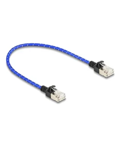 כבל רשת מסוכך RJ45 Cat.6A U/FTP Slim עם ציפוי בד Nylon להגנה ז/ז DELOCK | 80376