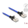 כבל רשת מסוכך RJ45 Cat.6A U/FTP Slim עם ציפוי בד Nylon להגנה ז/ז DELOCK | 80377