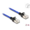 כבל רשת מסוכך RJ45 Cat.6A U/FTP Slim עם ציפוי בד Nylon להגנה ז/ז DELOCK | 80378