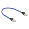 כבל רשת מסוכך RJ45 Cat.6A U/FTP Slim עם ציפוי בד Nylon להגנה ז/ז DELOCK | 80380