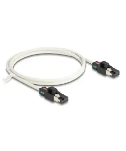 כבל רשת מסוכך RJ45 Cat.6A עם קליפס צבעוני מסתובב ז/ז DELOCK 80169