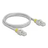 כבל רשת מסוכך RJ45 Cat.6A עם קליפסים צבעוניים ז/ז DELOCK | 80118