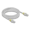 כבל רשת מסוכך RJ45 Cat.6A עם קליפסים צבעוניים ז/ז DELOCK | 80121