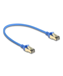 כבל רשת מסוכך RJ45 Cat.8.1 F/FTP 40Gbps Slim צבע כחול ז/ז DELOCK | 80331