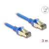 כבל רשת מסוכך RJ45 Cat.8.1 F/FTP 40Gbps Slim צבע כחול ז/ז DELOCK | 80335