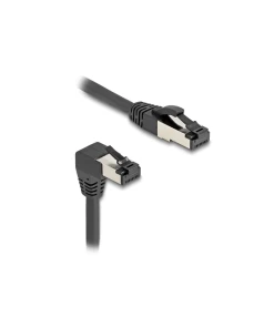 כבל רשת מסוכך RJ45 Cat.8.1 S/FTP 40Gbps צד אחד בזווית DAWN 90° ז/ז DELOCK | 80399