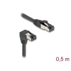 כבל רשת מסוכך RJ45 Cat.8.1 S/FTP 40Gbps צד אחד בזווית DAWN 90° ז/ז DELOCK | 80399