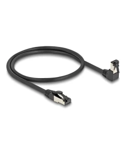 כבל רשת מסוכך RJ45 Cat.8.1 S/FTP 40Gbps צד אחד בזווית DAWN 90° ז/ז DELOCK | 80400