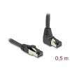 כבל רשת מסוכך RJ45 Cat.8.1 S/FTP 40Gbps צד אחד בזווית UP 90° ז/ז DELOCK | 80393