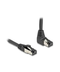 כבל רשת מסוכך RJ45 Cat.8.1 S/FTP 40Gbps צד אחד בזווית UP 90° ז/ז DELOCK | 80393