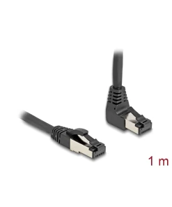 כבל רשת מסוכך RJ45 Cat.8.1 S/FTP 40Gbps צד אחד בזווית UP 90° ז/ז DELOCK | 80394