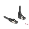 כבל רשת מסוכך RJ45 Cat.8.1 S/FTP 40Gbps צד אחד בזווית UP 90° ז/ז DELOCK | 80395