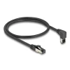 כבל רשת מסוכך RJ45 Cat.8.1 S/FTP 40Gbps צד אחד בזווית UP 90° ז/ז DELOCK | 80397