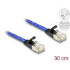 כבל רשת שטוח מסוכך RJ45 Cat.6A U/FTP עם ציפוי בד Nylon להגנה ז/ז DELOCK | 80381