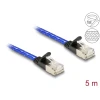 כבל רשת שטוח מסוכך RJ45 Cat.6A U/FTP עם ציפוי בד Nylon להגנה ז/ז DELOCK | 80386