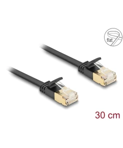 כבל רשת שטוח מסוכך RJ45 Cat.7 U/FTP עם התפס נעילה חזק ז/ז DELOCK | 80343