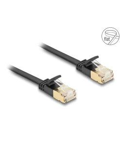 כבל רשת שטוח מסוכך RJ45 Cat.7 U/FTP עם התפס נעילה חזק ז/ז DELOCK | 80343