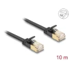 כבל רשת שטוח מסוכך RJ45 Cat.7 U/FTP עם התפס נעילה חזק ז/ז DELOCK | 80350