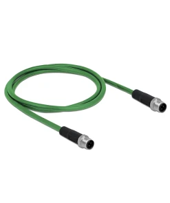 כבל רשת תעשייתי M12 4 pin D-coded PROFINET PUR (TPU) ז/ז DELOCK | 85917