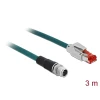 כבל רשת תעשייתי M12 Cat.5e PVC תקע 8pin X-coded לתקע RJ45 ז/ז DELOCK | 85427
