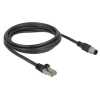 כבל רשת תעשייתי M12 Cat.5e SFTP תקע 8pin A-coded לתקע RJ45 ז/ז DELOCK | 84923