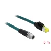 כבל רשת תעשייתי M12 Cat.6A PUR (TPU) תקע 8pin X-coded לתקע RJ45 Hirose ז/ז DELOCK | 85432