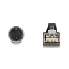 כבל רשת תעשייתי M12 PUR (TPU) תקע A-coded 8 pin לתקע RJ45 ז/נ DELOCK | 80424