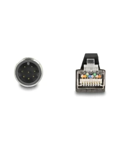 כבל רשת תעשייתי M12 PUR (TPU) תקע A-coded 8 pin לתקע RJ45 ז/נ DELOCK | 80424