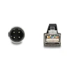 כבל רשת תעשייתי M12 PUR (TPU) תקע D-coded 4 pin לתקע RJ45 ז/נ DELOCK 80427