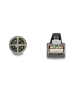 כבל רשת תעשייתי M12 PUR (TPU) תקע X-coded 8 pin לתקע RJ45 ז/ז DELOCK | 80442