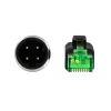 כבל רשת תעשייתי M12 PVC תקע 4pin D-coded לתקע RJ45 ז/נ DELOCK | 85438