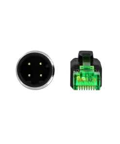 כבל רשת תעשייתי M12 PVC תקע 4pin D-coded לתקע RJ45 ז/נ DELOCK | 87842
