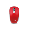 עכבר אופטי חוטי חיבור USB אורך כבל 1.5 מטר בצבע אדום Genius | 31010010408 | DX-120